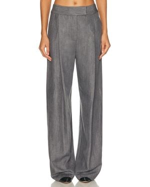 The Sei Boyfriend Trouser - Gray