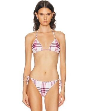 Burberry Triangle Bikini Top - Multicolor