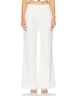 Sans Faff Pin Tuck Palazzo Pant - White