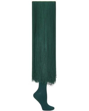 Alaïa Fringe High Sock - Green