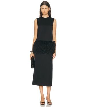 Loulou de Saison Sonia Straight Maxi Dress - Black