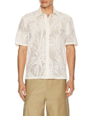 Jonathan Simkhai Conrad Short Sleeve Shirt - White