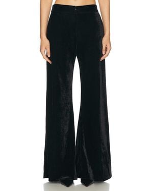 PATBO Velvet Wide Leg Pant - Black