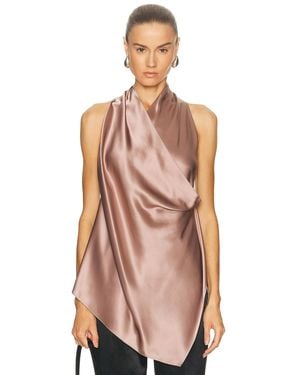 Helmut Lang Drape Cowl Top - Pink