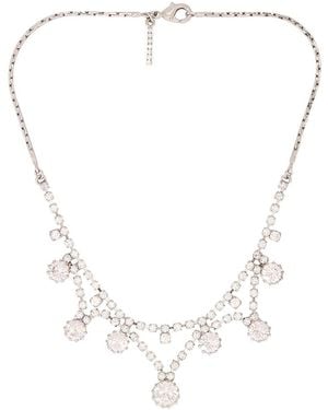 Alessandra Rich Crystal Necklace - Multicolor