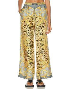 Versace Wide Leg Pant - Yellow