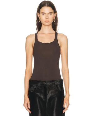 Brandon Maxwell Raven Knit Tank Top - Black