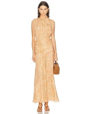 Johanna Ortiz Saffron Breeze Maxi Dress - Metallic