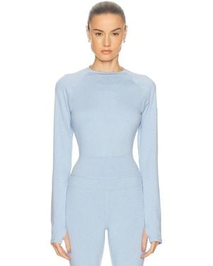 Varley Always Warm Crewneck Base Layer Top - Blue