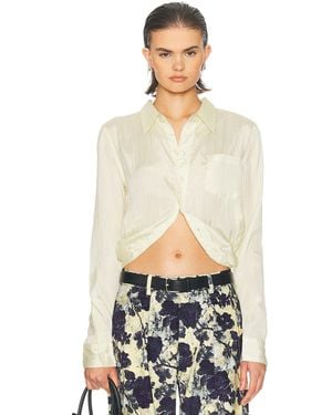 R13 Wrap Around Top - White
