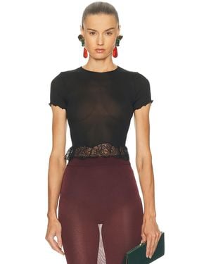 Saint Laurent Short Sleeve Top - Red
