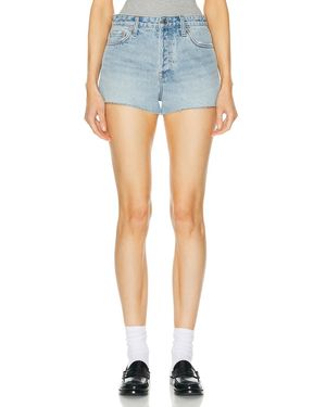 GRLFRND Cindy High Rise Cut Off - Blue