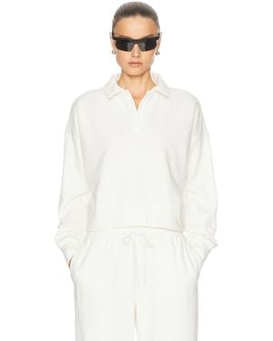 Beyond Yoga Luxefleece Collared Sweatshirt - White