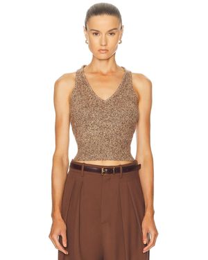 Brandon Maxwell Reese Tank Top - Brown