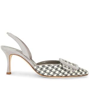 Manolo Blahnik Mayslibi 70 Pump - Metallic
