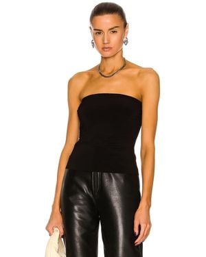 Norma Kamali Strapless Top - Black