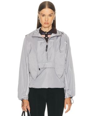 Sandy Liang Siena Pullover Jacket - Gray
