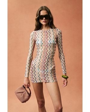 Missoni For Fwrd For Fwrd Long Sleeve Dress - Brown