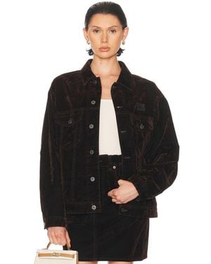 Miu Miu Velvet Button Up Jacket - Black