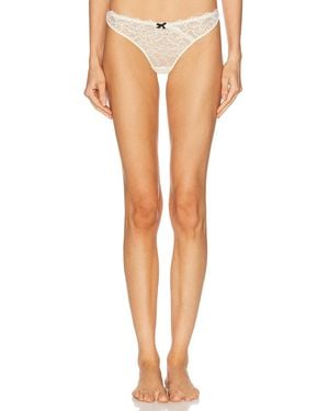 Fleur du Mal Bianca Lace Thong - Multicolor