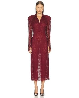 ROWEN ROSE Lace Long Dress - Red