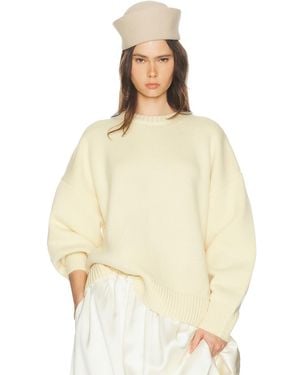 Helsa Chloey Wool Cashmere Sweater - Natural