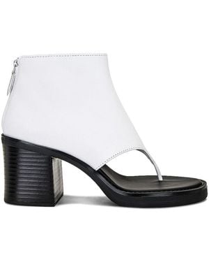 Miu Miu Open Toe Ankle Boot - White