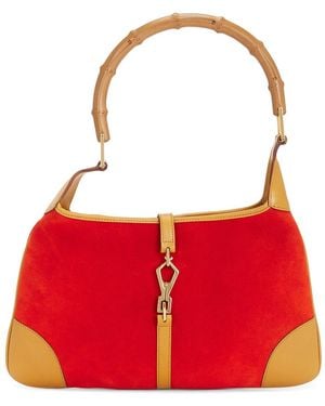 Gucci Bambo Jackie Shoulder Bag - Red