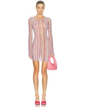 Missoni Long Sleeve Dress - Pink
