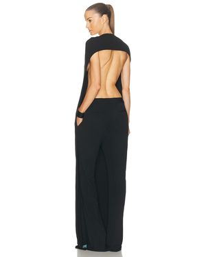 Tom Ford Backless Bipart Jumpsuit - Black