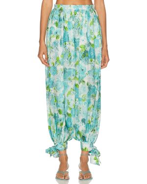 Chloé Floral Pant - Green