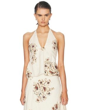 SIR. Freja Halter Top - Natural
