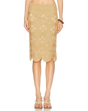 Simon Miller Beep Beep Midi Skirt - Natural