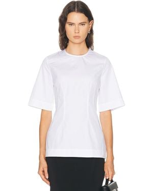 TOTEME Sculptural Cotton Tee - White