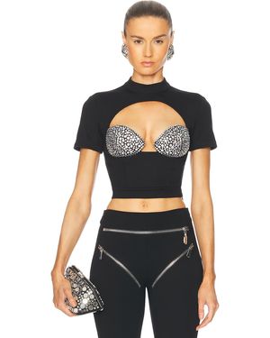 Area Bustier T-shirt - Black