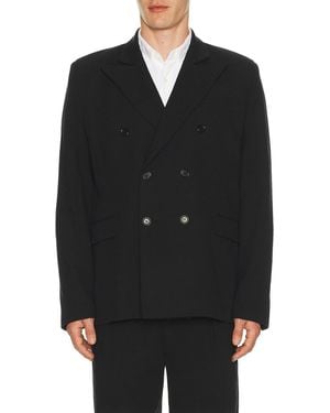 Palmes Double Breasted Blazer - Black