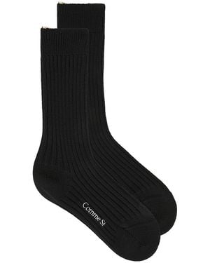 Comme Si The Merino Chunky Sock - Black