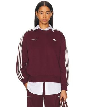 adidas Originals X Sporty & Rich Crewneck Sweatshirt - Purple
