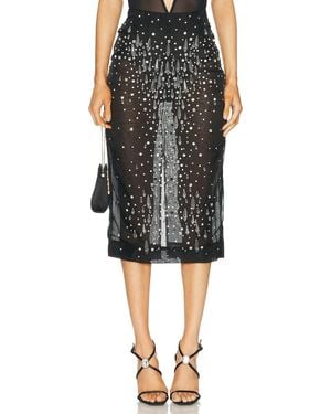 retroféte Isabel Embellished Skirt - Black