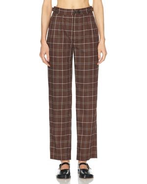 Bode Dunham Plaid Trouser - Brown