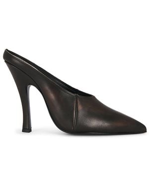 Magda Butrym Leather Mule Heel - Black