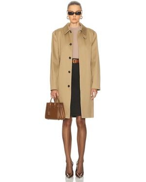 Saint Laurent Manteau Jacket - Natural