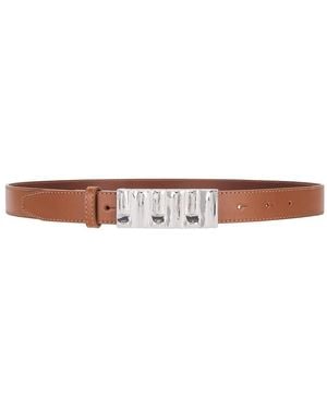 FRAME Sculptural Belt - White