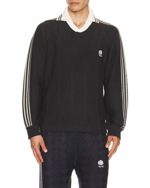 rice nine ten Knitted Goalee Sweater - Black