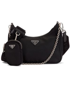 Prada Re-Edition 2005 Re-Nylon Shoulder Bag - Black