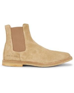 Common Projects Suede Chelsea Boot - Natural