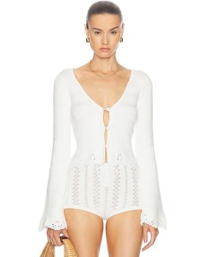 LPA Heidi Cardigan - White