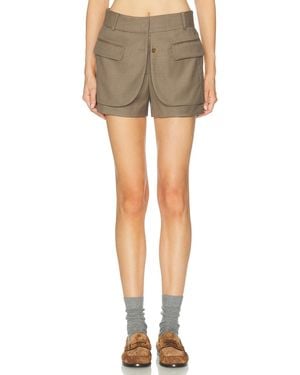 Monse Jacket Hem Short - Gray