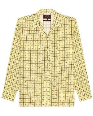 Beams Plus Mil Open Collar Derby Tattersall - Yellow