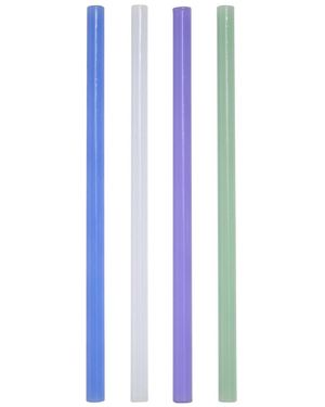 Fazeek 4 Pack Opaque Straws - Blue